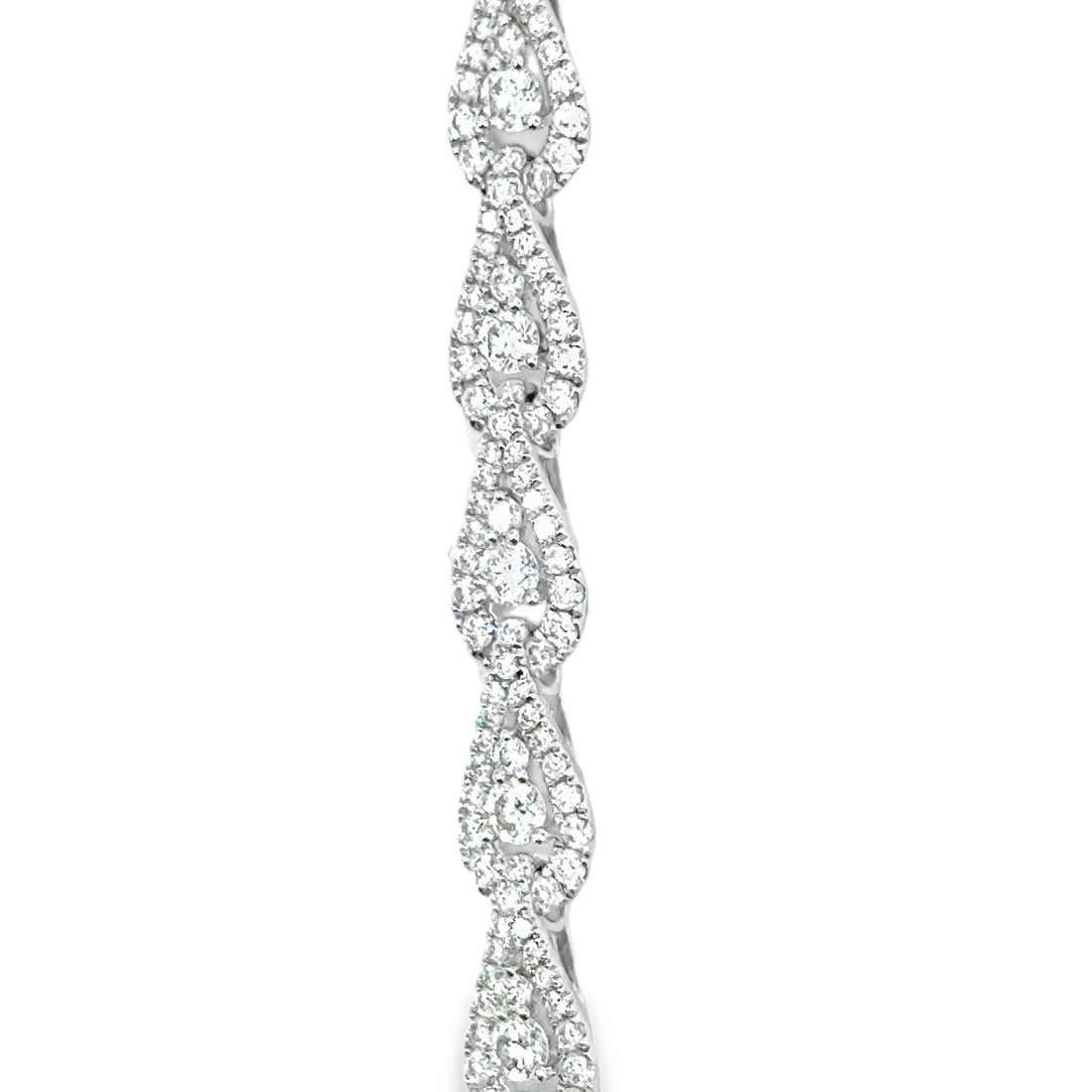 18kt White Gold Natural Diamond Tennis Bracelet (4.4ct)