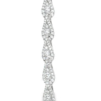 18kt White Gold Natural Diamond Tennis Bracelet (4.4ct)