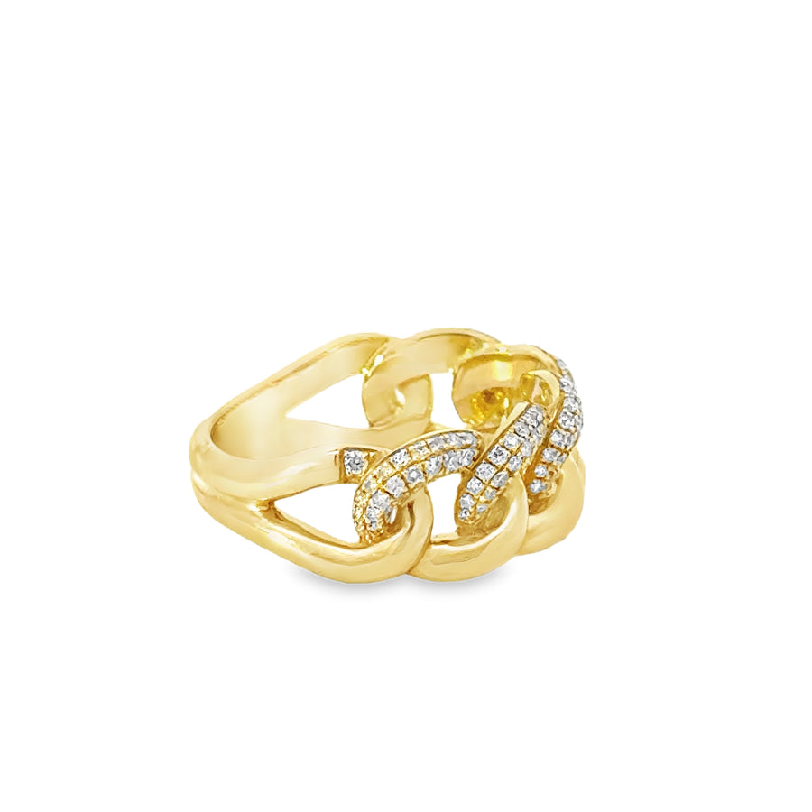 18kt Yellow Gold Natural Diamond Ring (0.46ct)