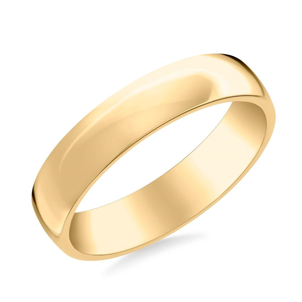 Goldman 14kt Yellow Gold Euro Low Dome 5mm Ring