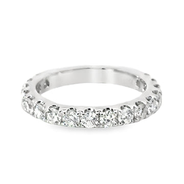 18kt White Gold Diamond Prong Set Wedding Ring (1.26ct)