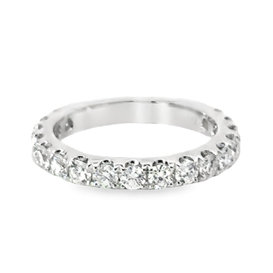 18kt White Gold Diamond Prong Set Wedding Ring (1.26ct)