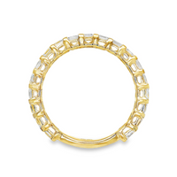 14kt Yellow Gold Lab-Grown Asscher Diamond Wedding Band (1.90ct)