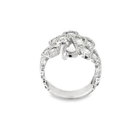 18kt White Gold Natural Diamond Free Form Ring (1.66ct)