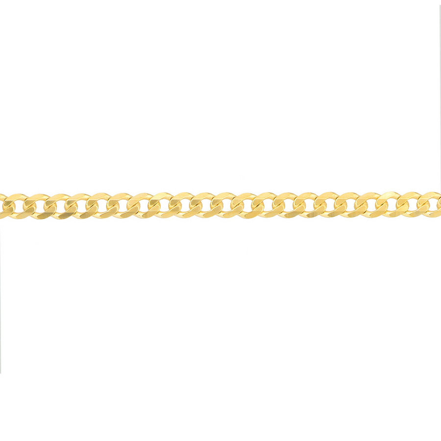 14K Yellow Gold 10" 2.7mm Curb Anklet (3.68g)