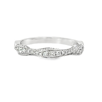 18kt White Gold Diamond Twisted Ring (0.4ct)