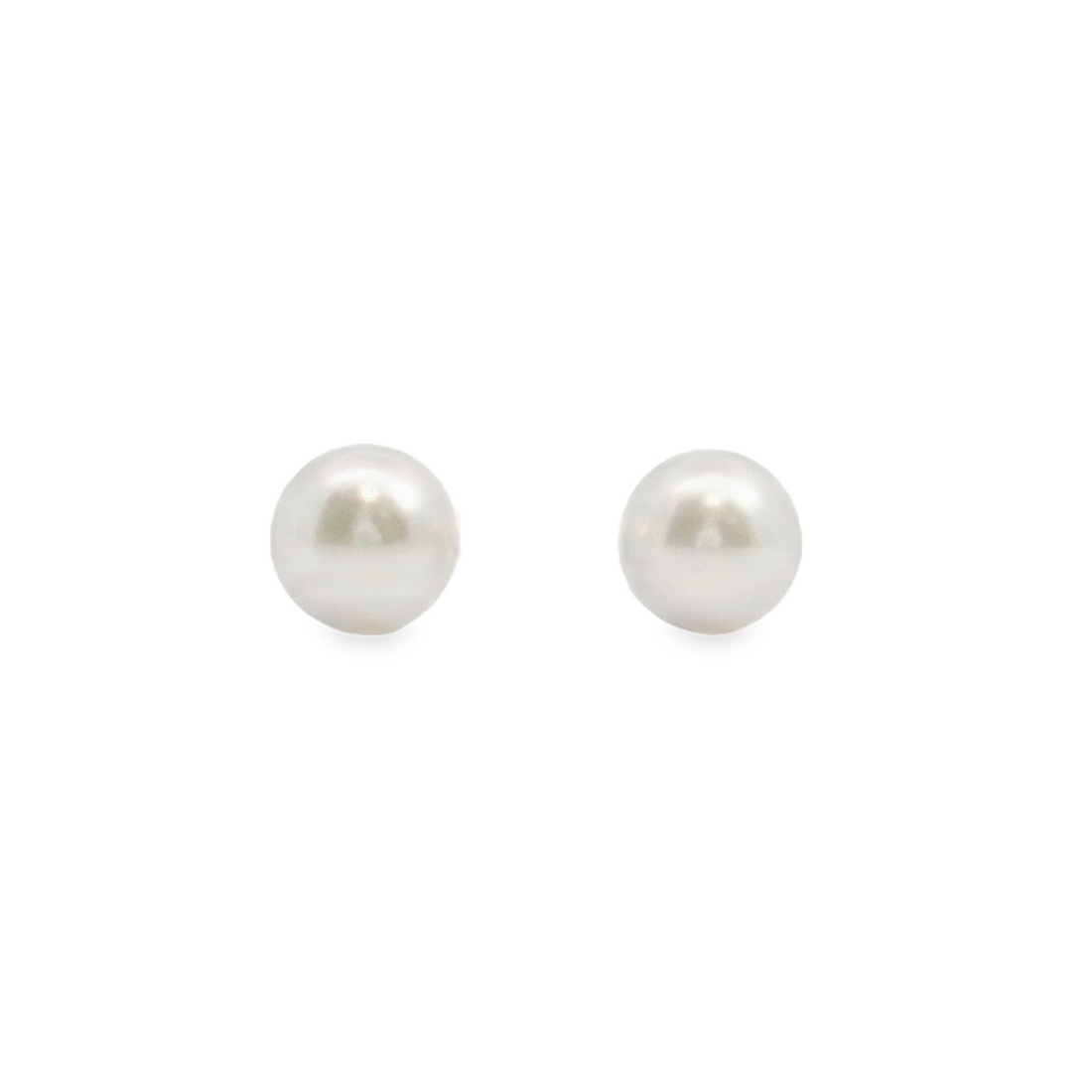 14kt White Gold Japanese Akoya Cultured Pearl Earrings (6-6.5mm)
