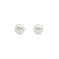 14kt White Gold Japanese Akoya Cultured Pearl Earrings (6-6.5mm)