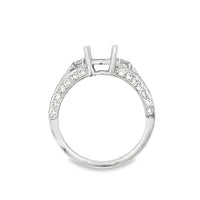 18kt White Gold Prong Set Natural Diamonds Semi-Mount Ring (0.55ct)