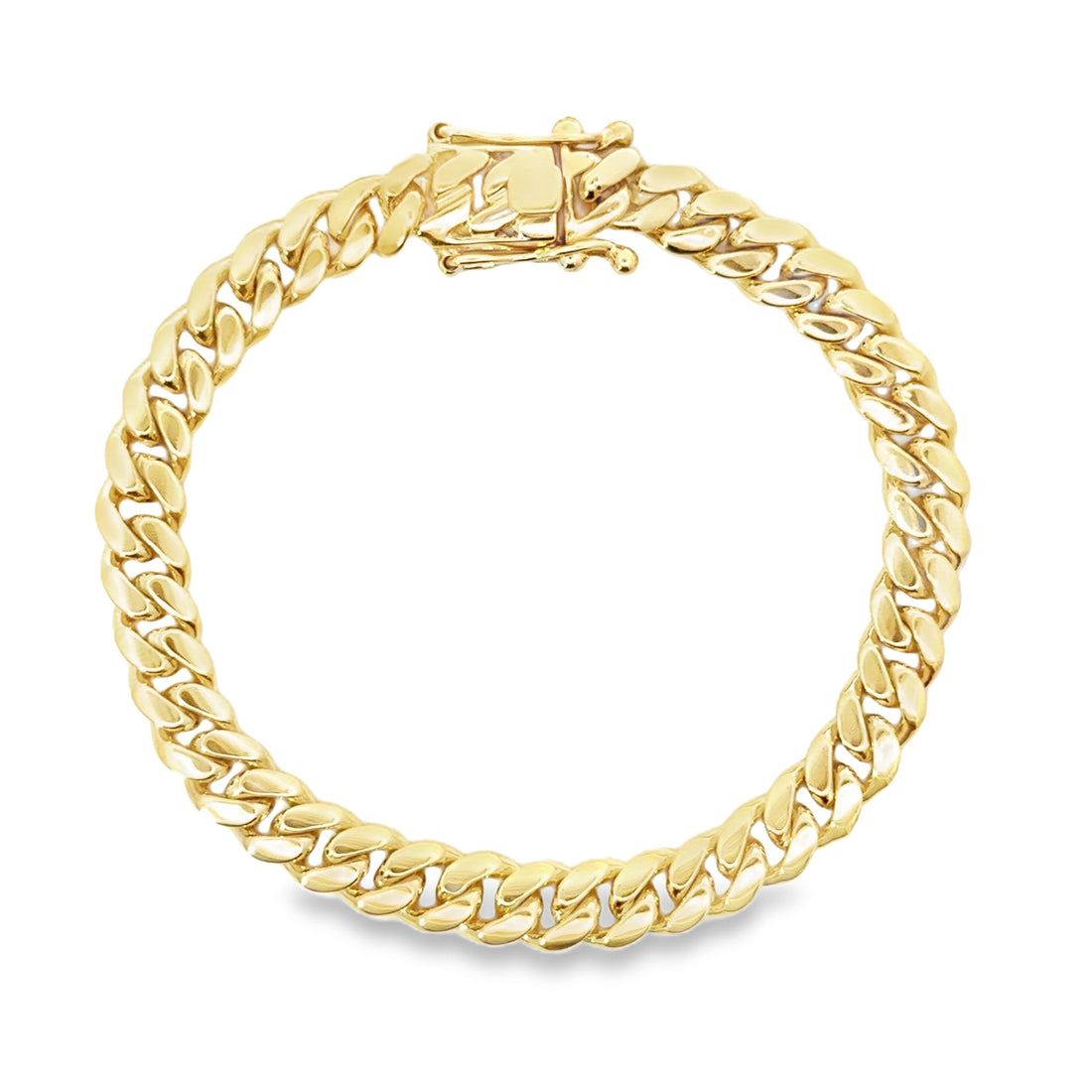 14kt Yellow Gold 8.5" 8mm Cuban Link Bracelet (45.2g)