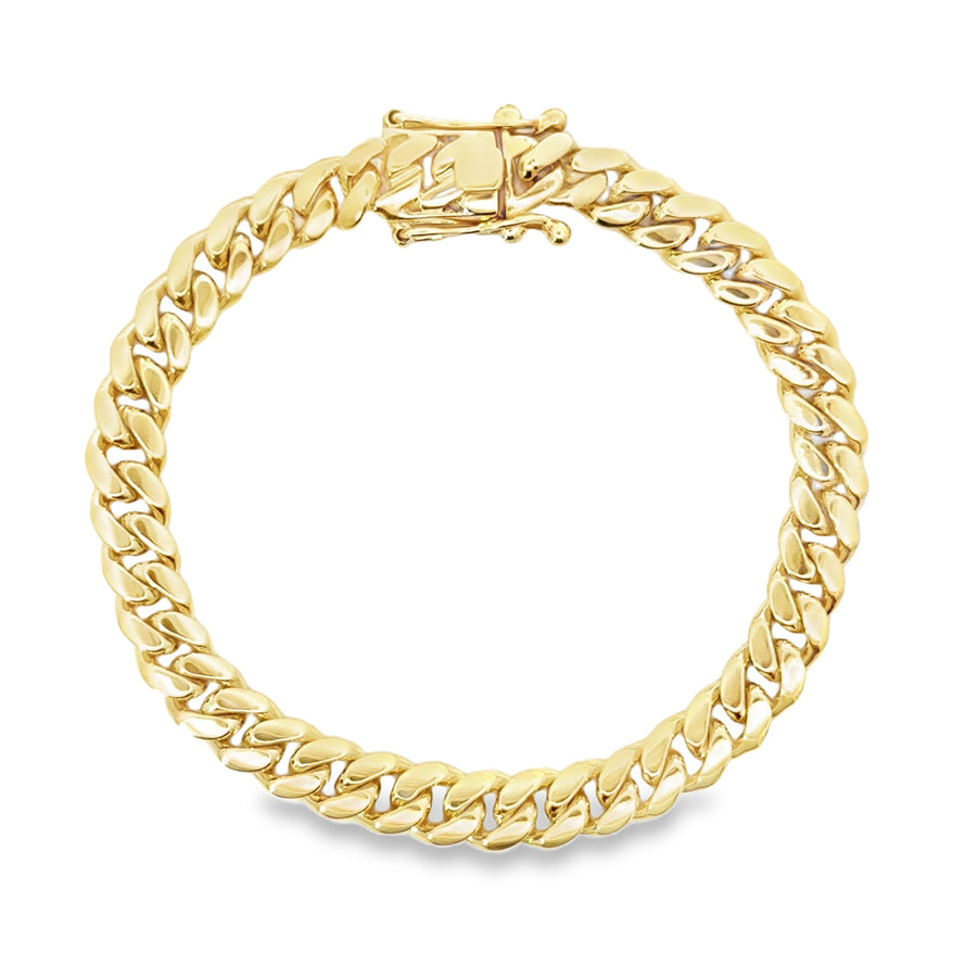 14kt Yellow Gold 8.5" 8mm Cuban Link Bracelet (45.2g)