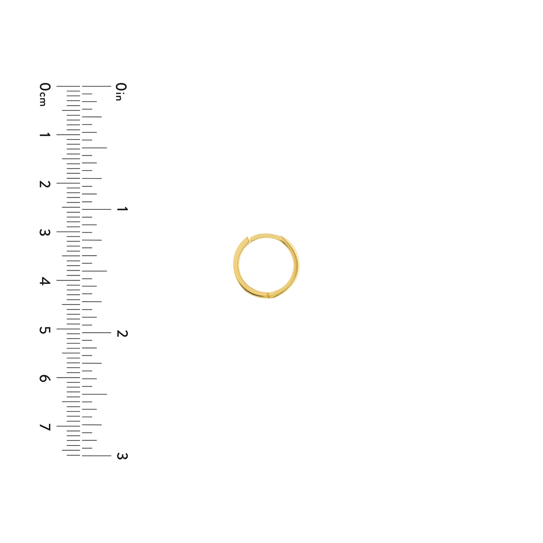 14kt Yellow Gold Small Hoop Earrings (1.52g)