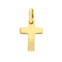 18kt Yellow Gold Italian Made Cross Pendant (1.43g)