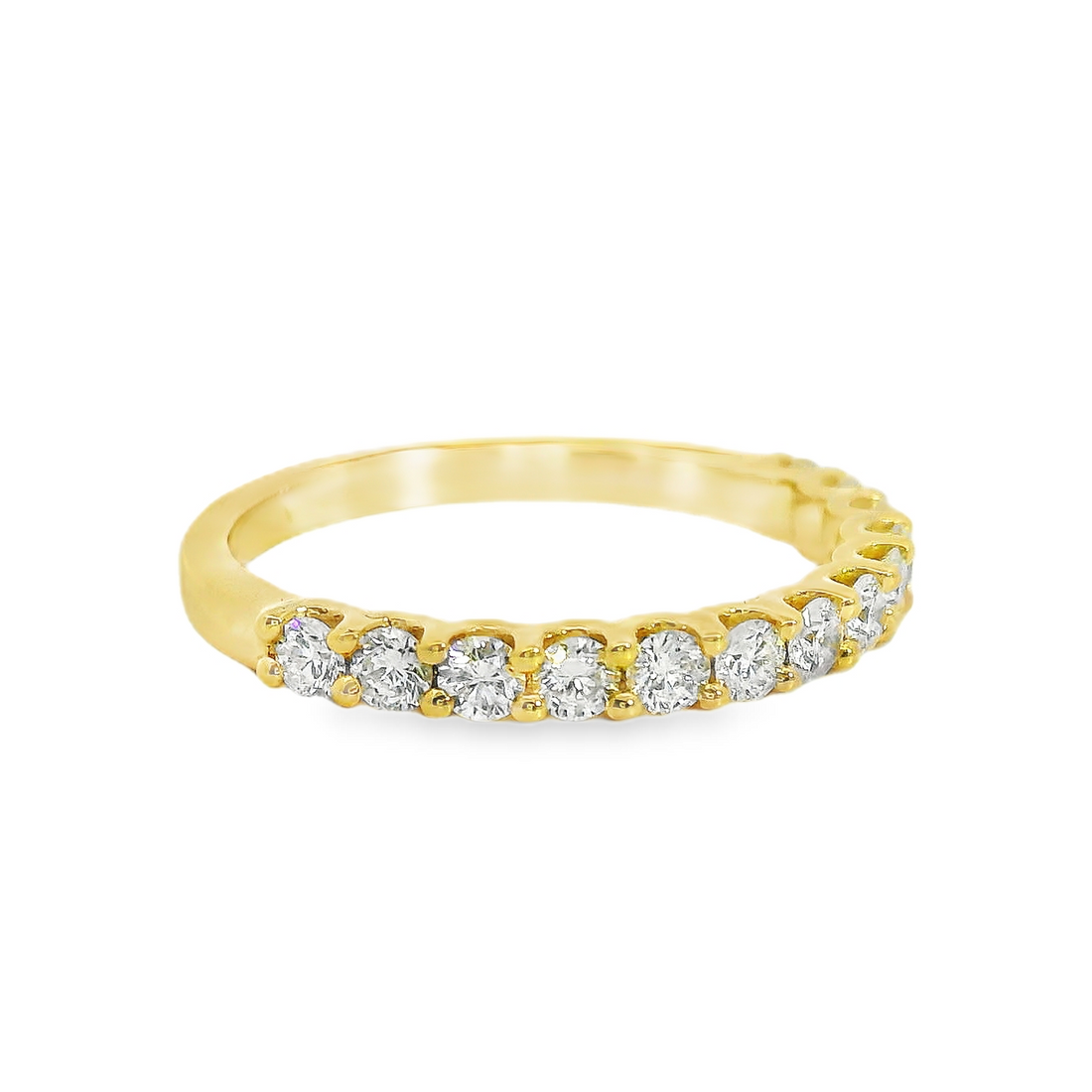 18kt Yellow Gold Natural Round Diamond Wedding Ring (.57ct)