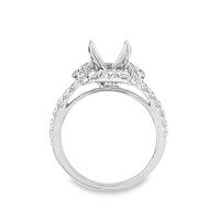 18K White Gold Diamond Semi-Mount Ring (.96ct)