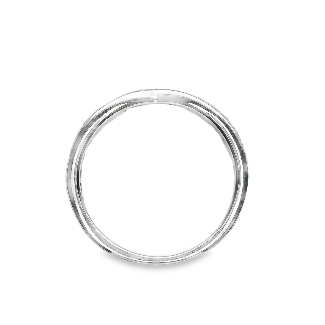 Platinum Natural Round Diamond Wedding Ring (.29ct)