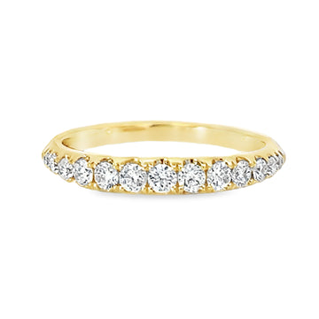 18kt Yellow Gold Diamond Prong Set Wedding Ring (0.45ct)