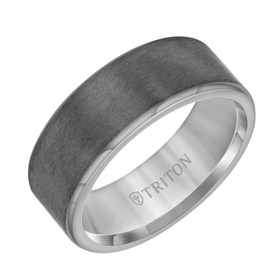 Triton Tantalum Brush Finish 8mm Ring