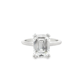 18kt White Gold Lab-Grown Emerald Diamond Engagement Ring (4.03ct)