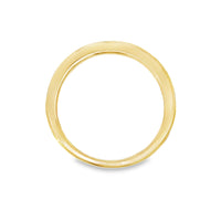 18K Yellow Gold Natural Round Diamond Wedding Band (.67ct)