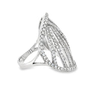 18kt White Gold Natural Diamond Free Form Ring (1.65ct)