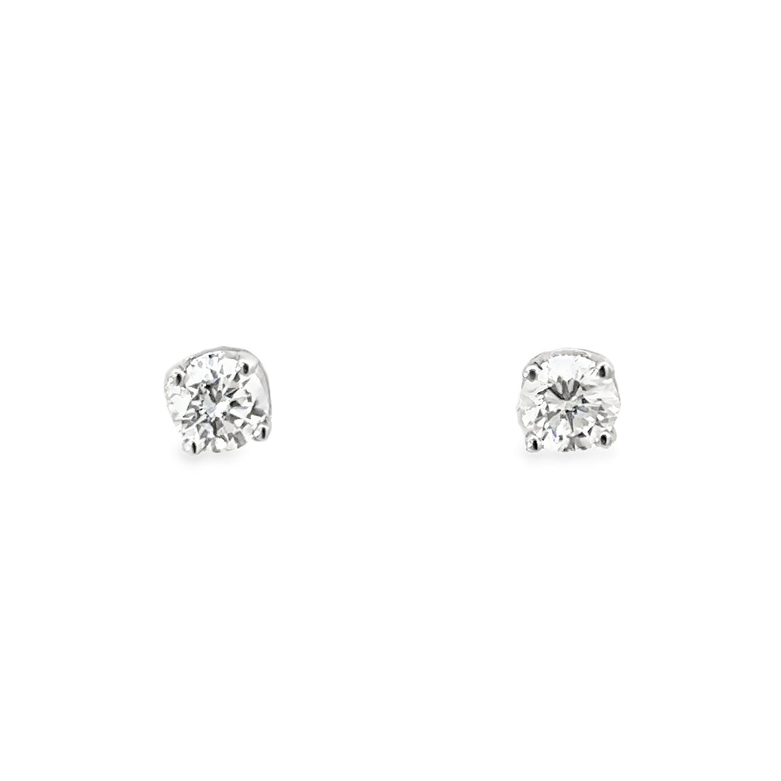 14kt White Gold Lab-Grown Diamond Stud Earrings (.63ct)