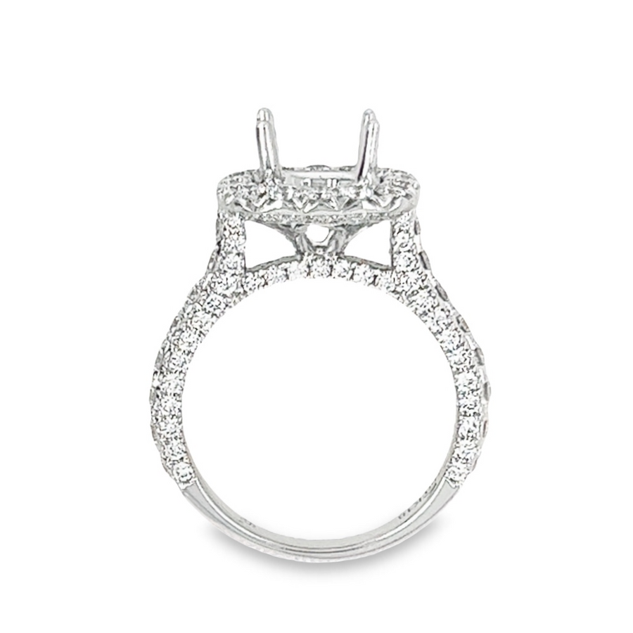 18K White Gold Diamond Semi-Mount Ring (1.60ct)