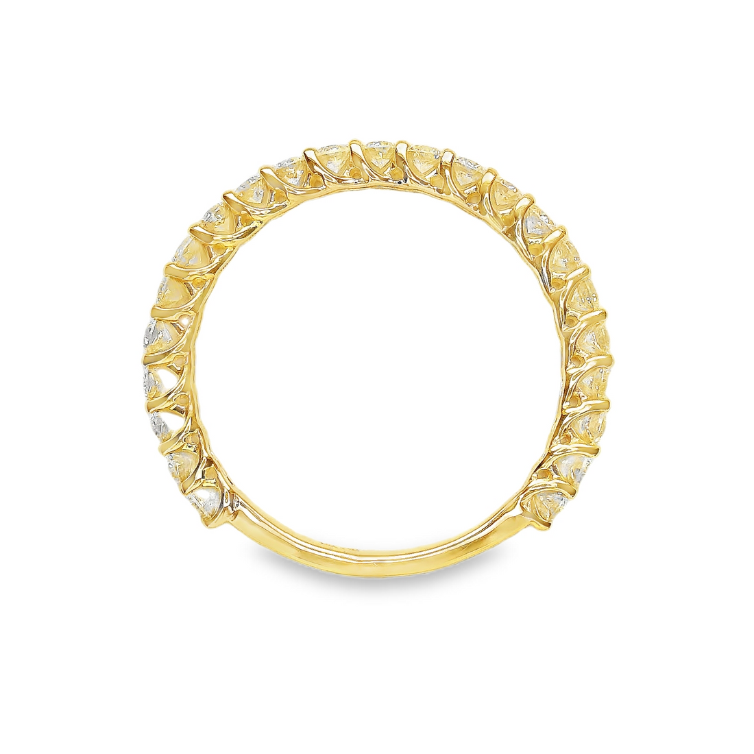 14kt Yellow Gold Lab-Grown Round Diamond Wedding Ring (0.69ct)