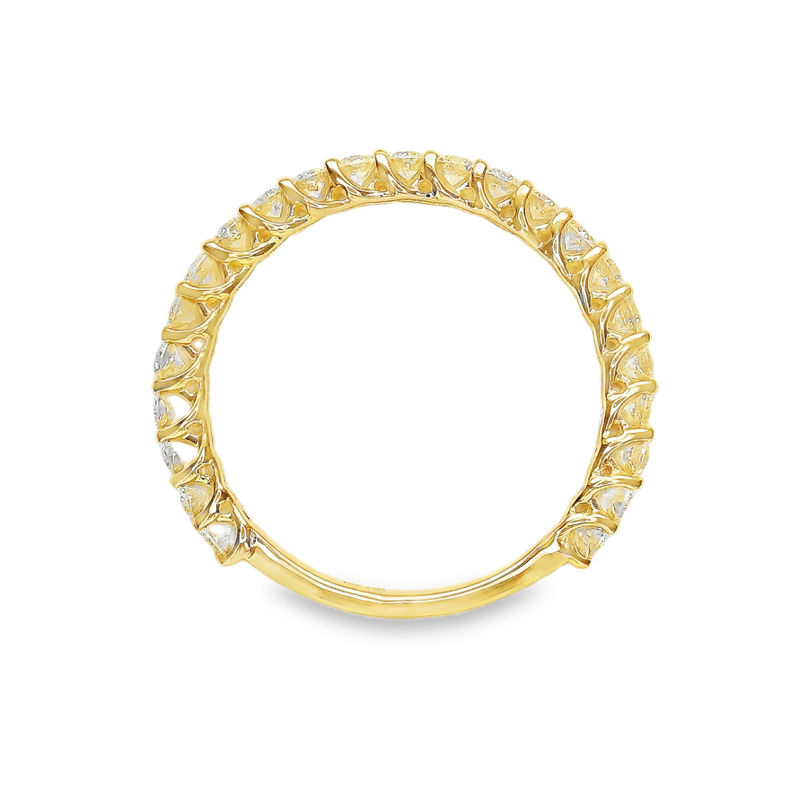14kt Yellow Gold Lab-Grown Round Diamond Wedding Ring (0.69ct)