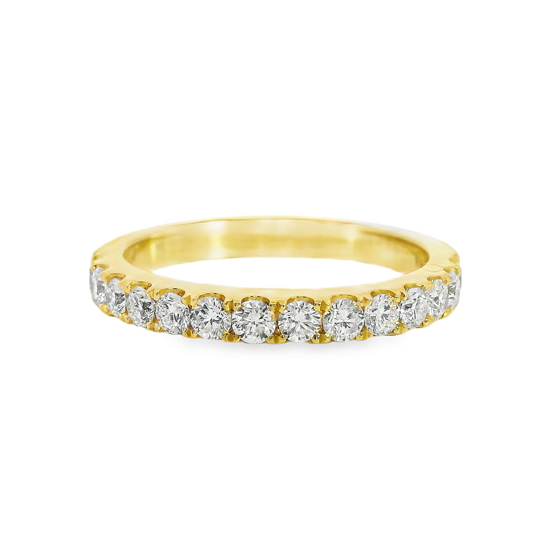 18kt Yellow Gold Natural Round Diamond Wedding Ring (.56ct)