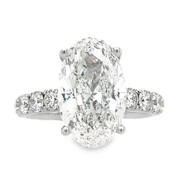 18K White Gold Natural Diamond Semi-Mount Ring (1.31ct)