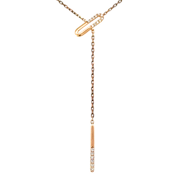 18kt Rosé Gold Natural Diamond Pendant (0.08ct)