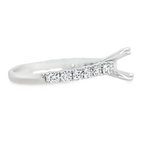 18K White Gold Diamond Semi-Mount Ring (.63ct)