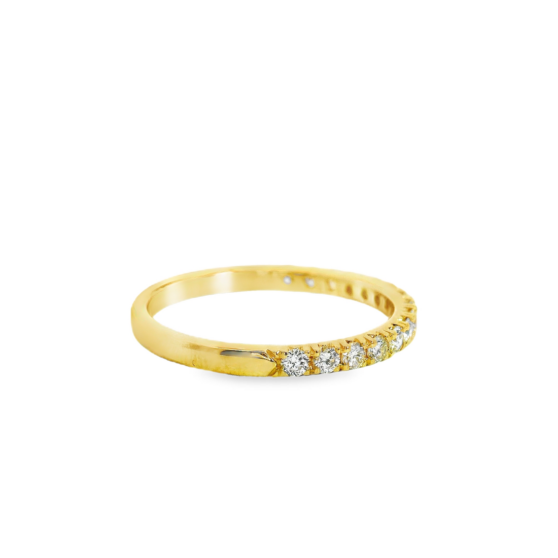 14kt Yellow Gold Natural Round Diamond Wedding Ring (.39ct)