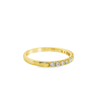 14kt Yellow Gold Natural Round Diamond Wedding Ring (.39ct)