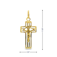 14kt Yellow Gold Italian Made Crucifix Pendant (1.05g)