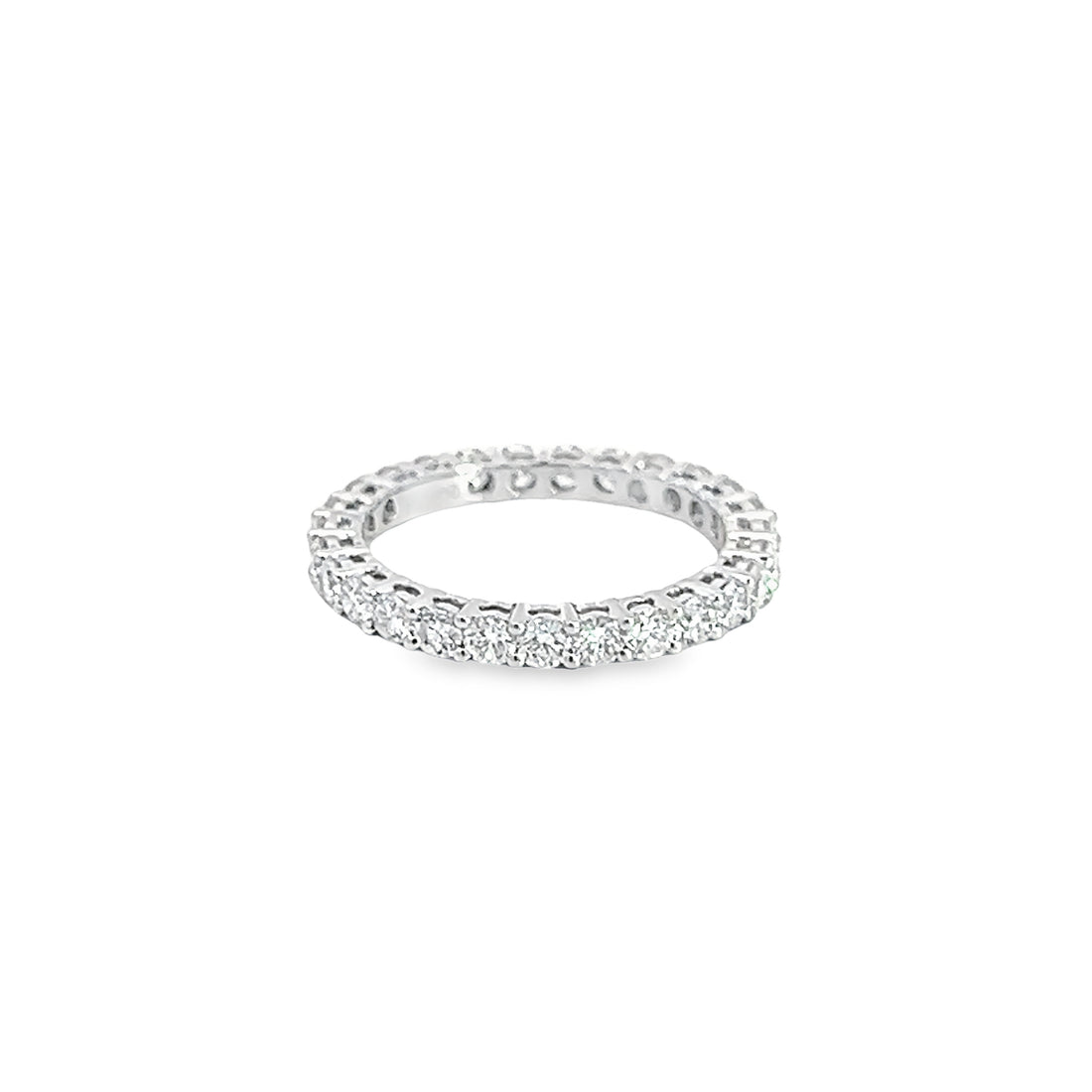 18K Ladies White Gold Diamond Wedding Band (1.34ct)