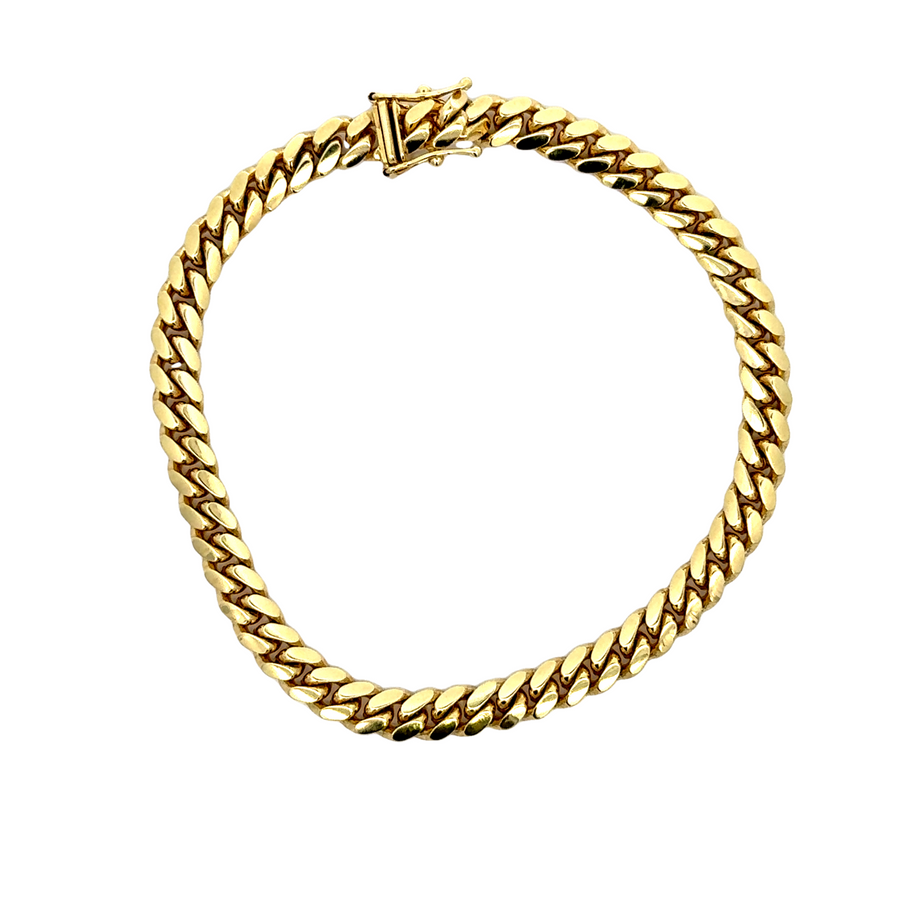 14kt Yellow Gold Cuban Link Bracelet (25.3g)