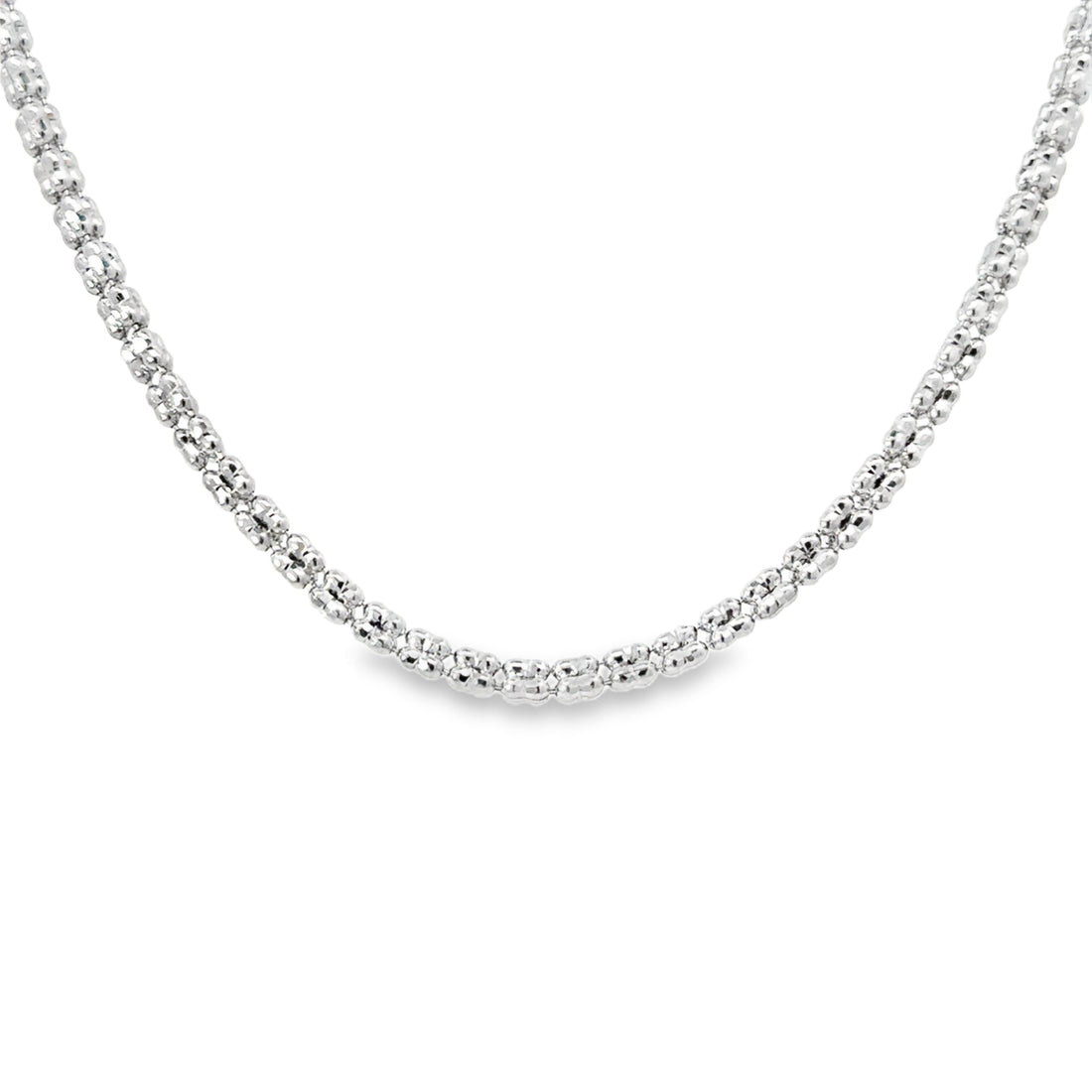 10K White Gold 24" Ice Style 2.5mm Chain (10.96g)