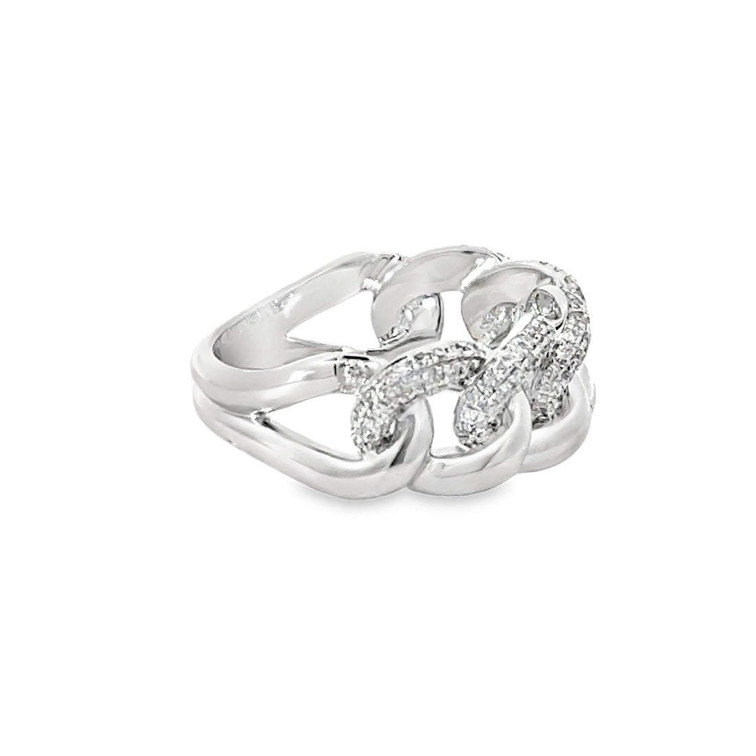 18kt White Gold Natural Diamond Contemporary Ring (0.46ct)