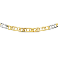 14kt Yellow Gold 7" 3.4mm Fancy Link Bracelet (5.6g)