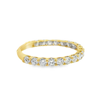 14kt Yellow Gold Lab-Grown Round Diamond Shared Prong Wedding Ring (1.00ct)