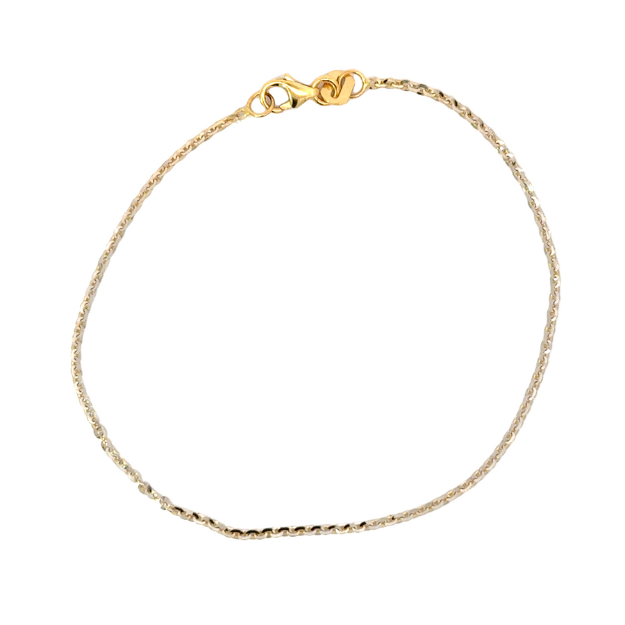 14K Yellow Gold 7" 1.44mm Rolo Style Bracelet (.96g)