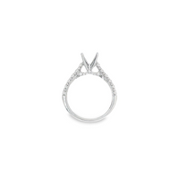 18kt White Gold Natural Round Diamond Semi-Mount Ring (.69ct)