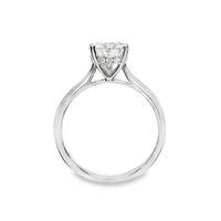 18kt White Gold Lab-Grown Pear and Natural Round Diamond Hidden Halo Engagement Ring (2.11ct)