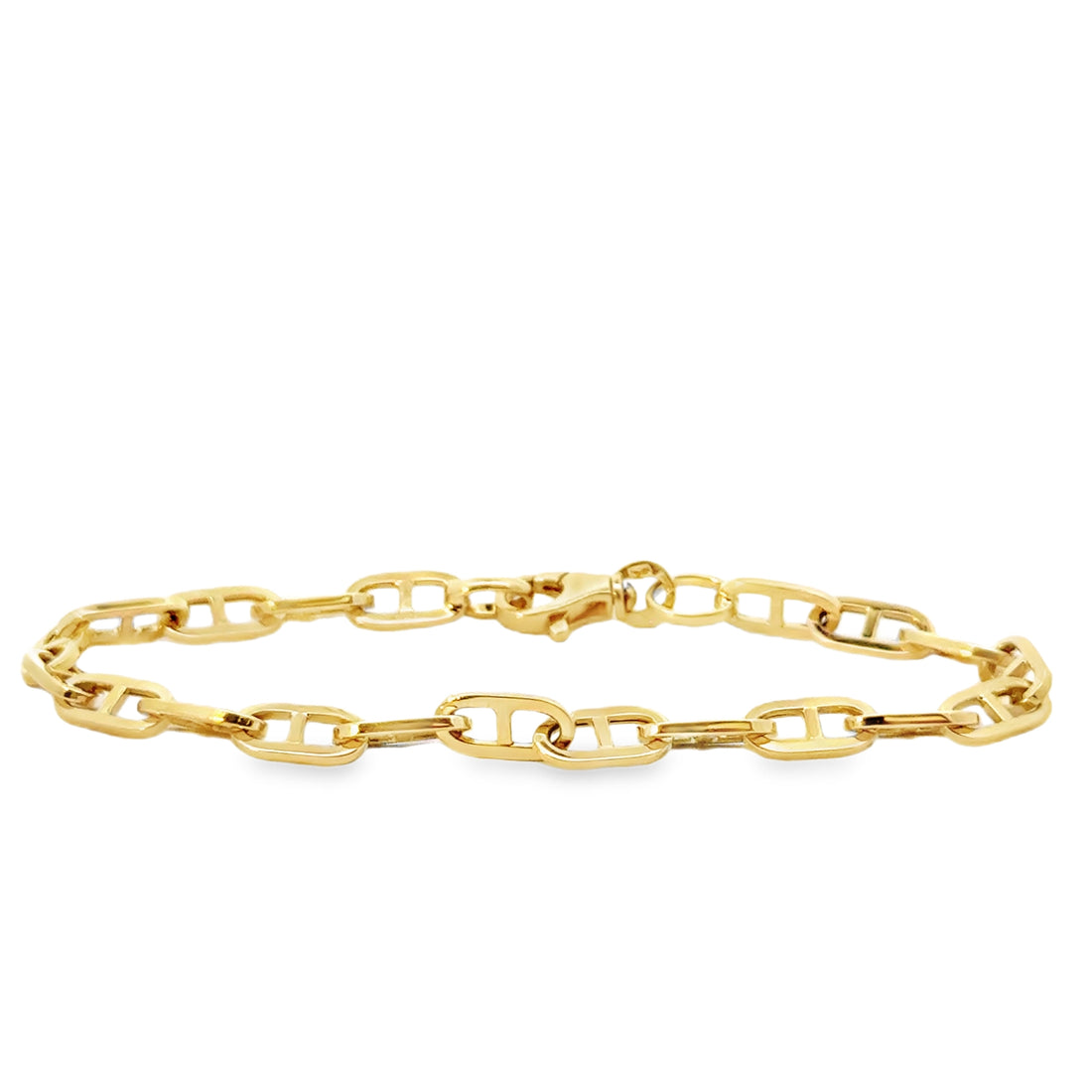 14kt Yellow Gold 7.5" 5mm Marine Bracelet (5.81g)