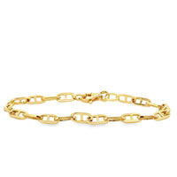 14kt Yellow Gold 7.5" 5mm Marine Bracelet (5.81g)