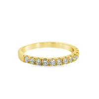18kt Yellow Gold Natural Round Diamond Wedding Ring (0.45ct)