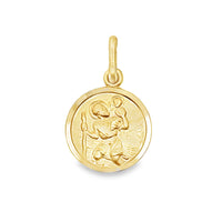 18kt Yellow Gold Italian Made 13mm St. Christopher Medal (2.06g)