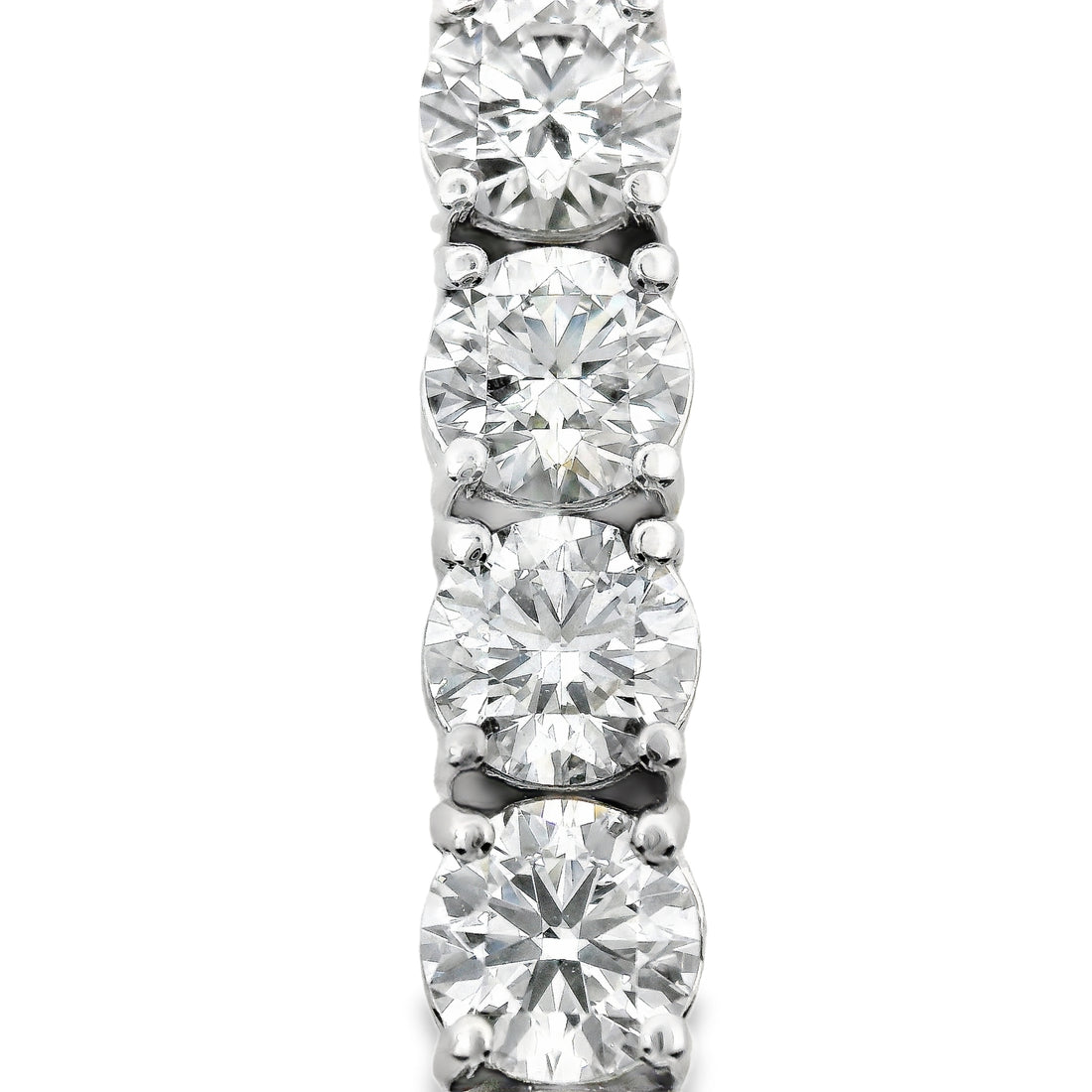 14kt White Gold Lab-Grown Round Brilliant Diamond Tennis Bracelet (26.71ct)
